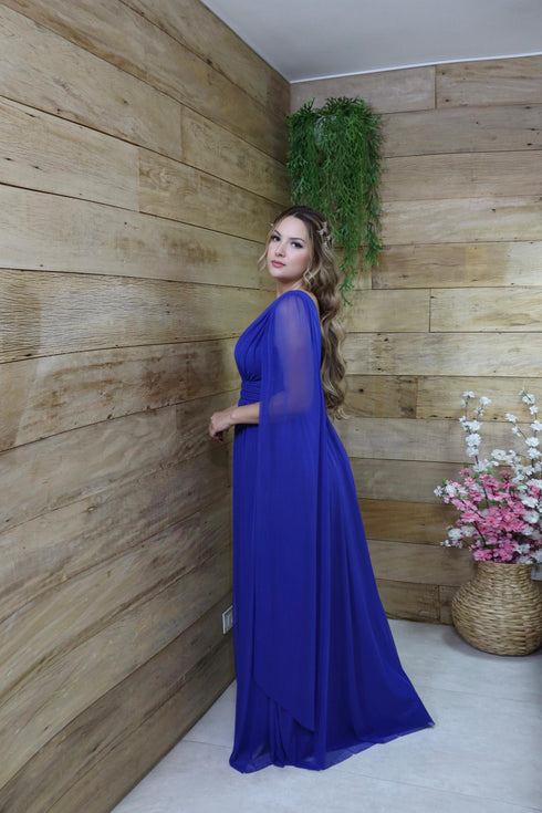 Vestido três listras pequenas com capa